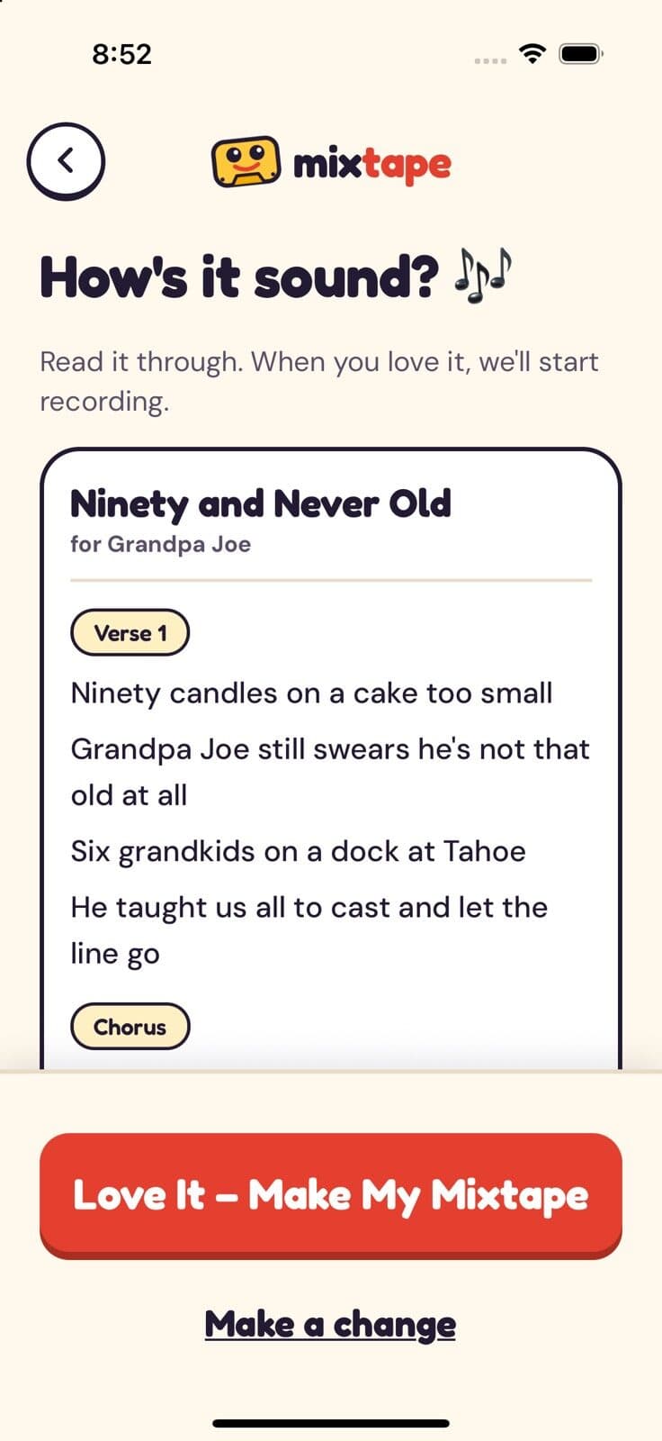 Mixtape writes the lyrics from your story